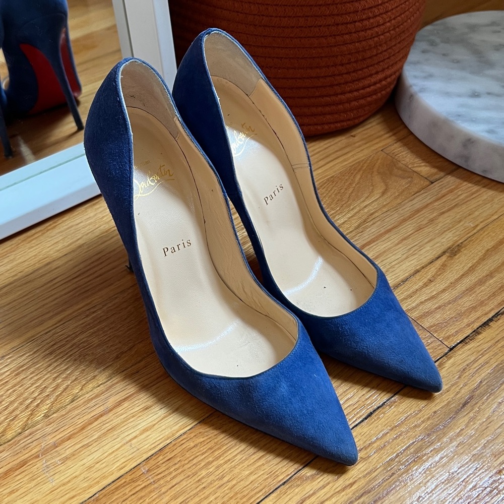 Blue Suede Louboutins